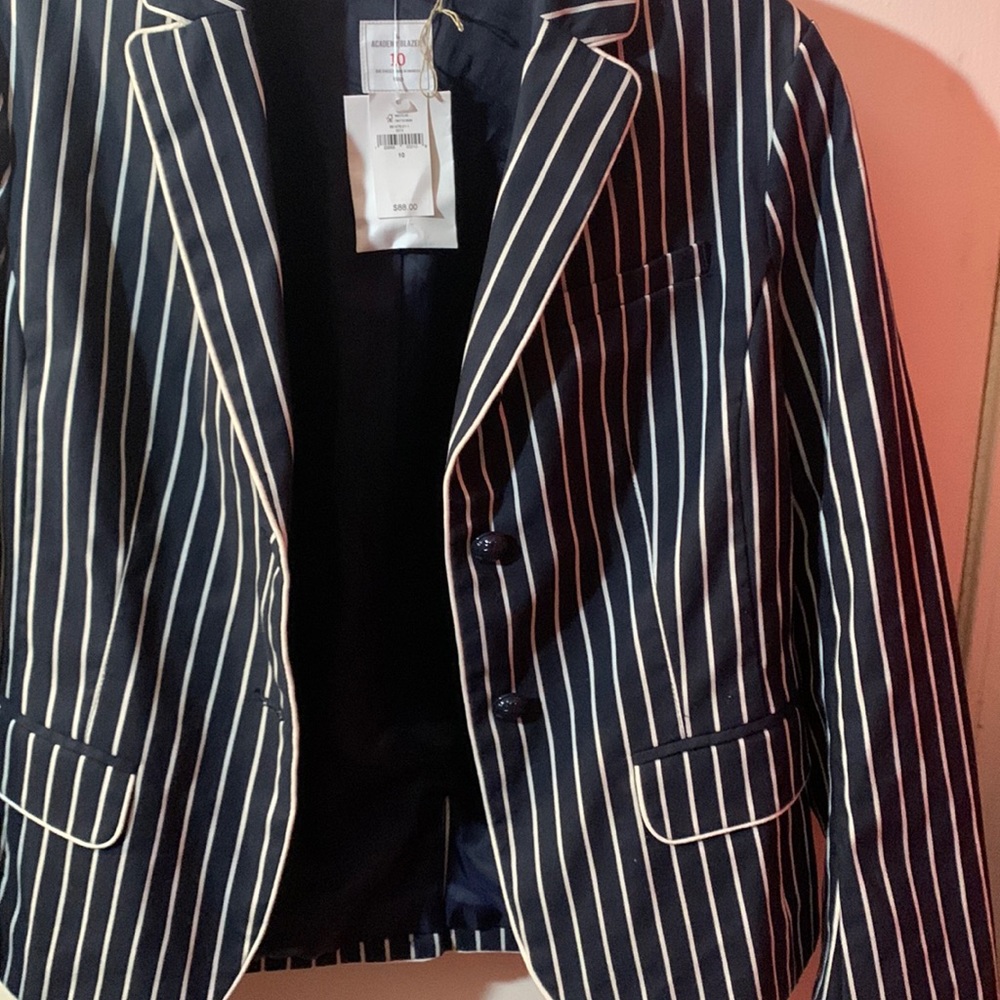 Women (Academy Blazer) by Gap blue/ white sz10 new with tags